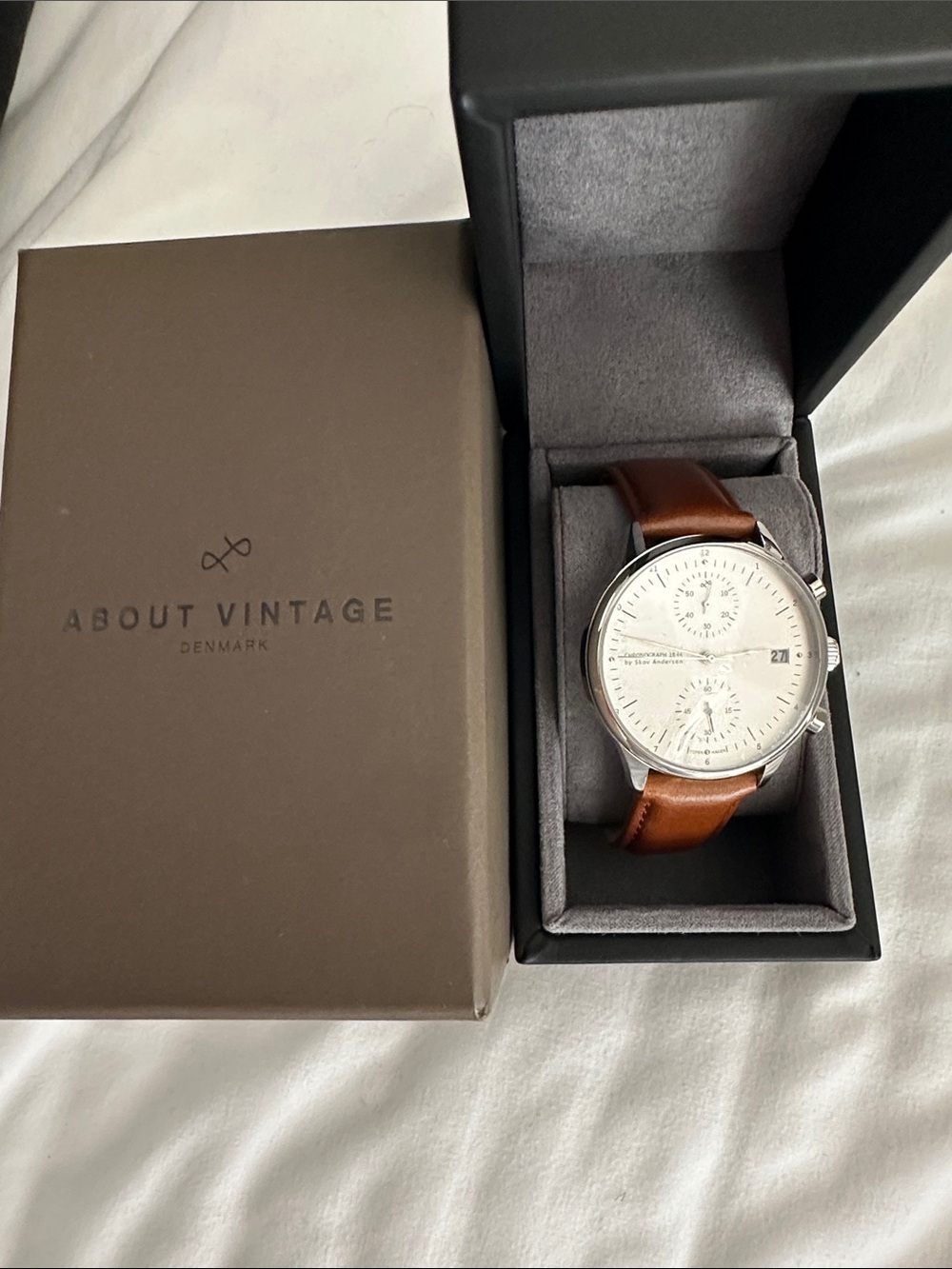 Men's Chronograph Watch - Brown Leather